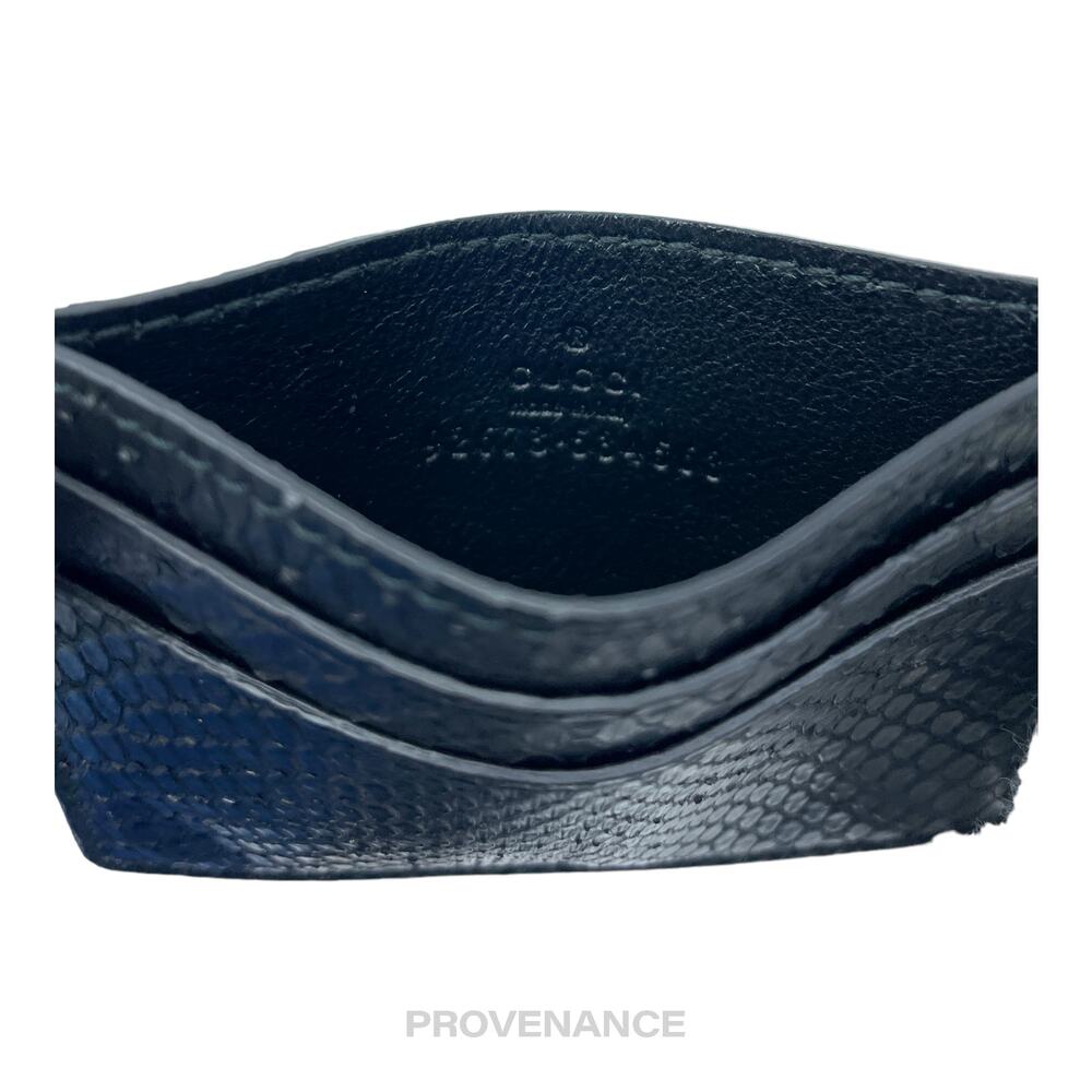 🔴 Gucci Card Holder Wallet - Black Snakeskin - Picture 6 of 6